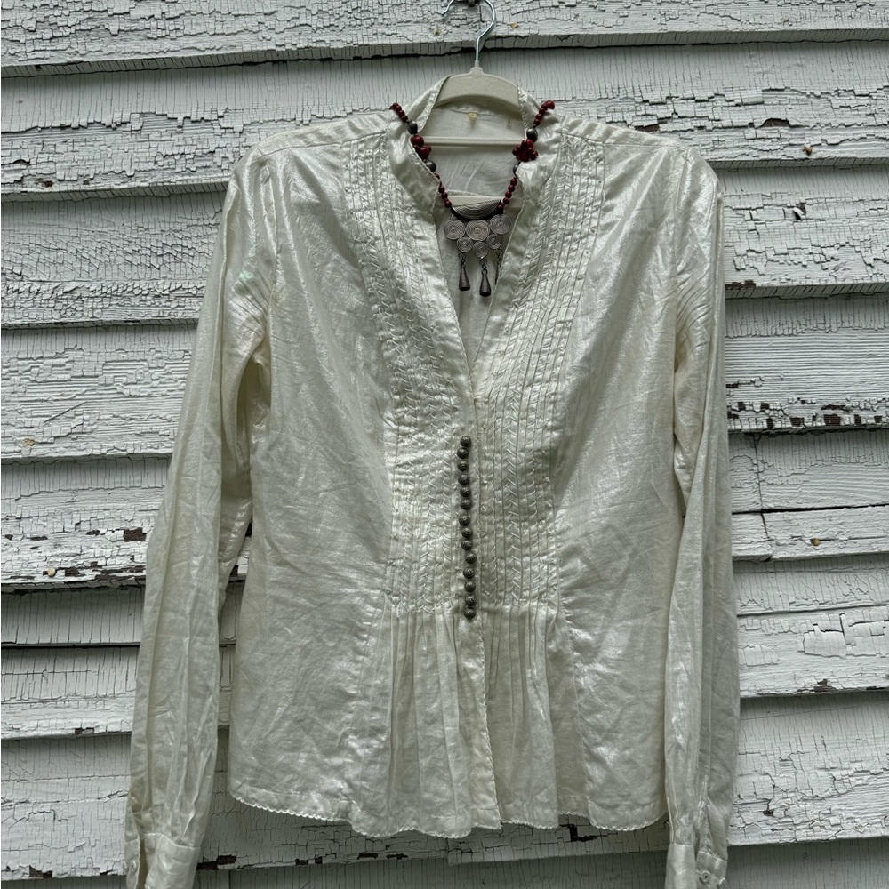 Elie Tahari Cotton‎ Shirt Sz S